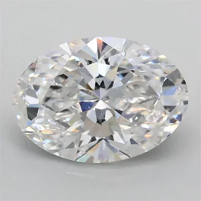 2.02ct D VVS2 Rare Carat Ideal Cut Oval Lab Grown Diamond