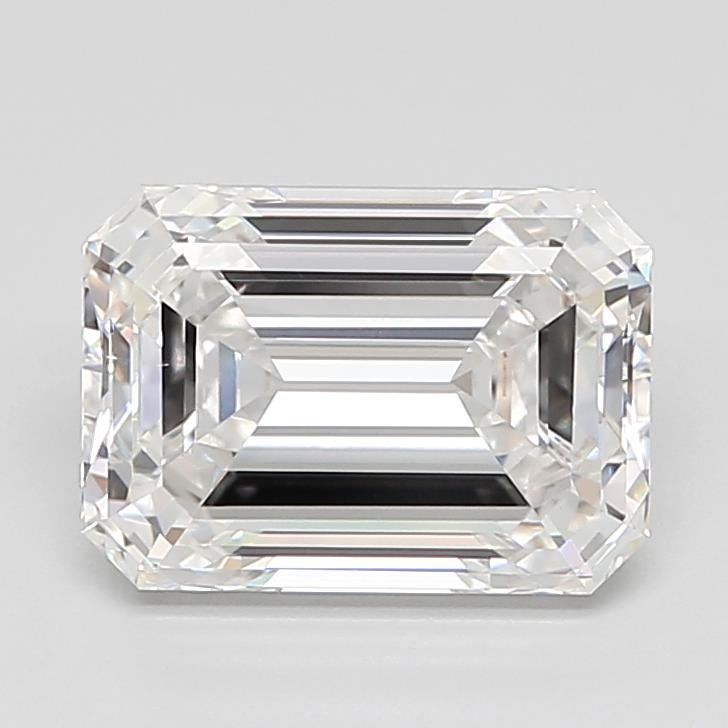 6.06ct E VS2 Rare Carat Ideal Cut Emerald Lab Grown Diamond