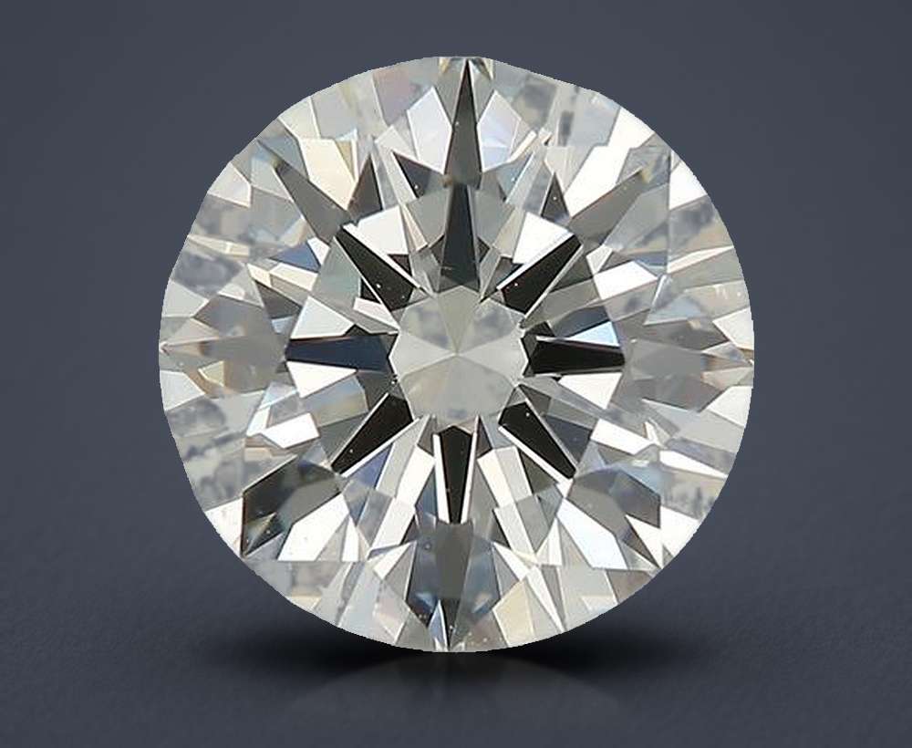 2.58ct K VS1 Rare Carat Ideal Cut Round Diamond