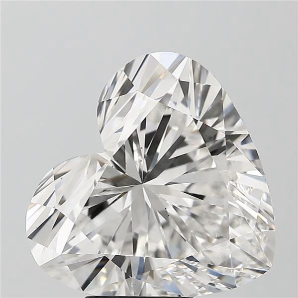 8.08ct F VS2 Rare Carat Ideal Cut Heart Lab Grown Diamond
