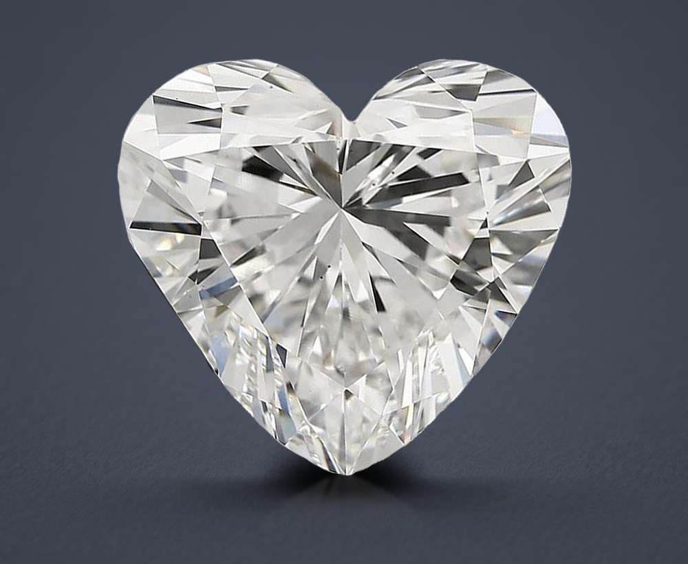 8.08ct F VS2 Rare Carat Ideal Cut Heart Lab Grown Diamond