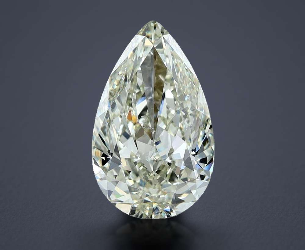 2.01ct K SI1 Rare Carat Ideal Cut Pear Diamond
