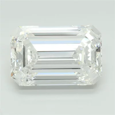 10.04ct F VVS2 Rare Carat Ideal Cut Emerald Lab Grown Diamond