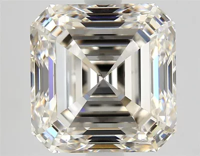 3.01ct J VS2 Rare Carat Ideal Cut Asscher Diamond
