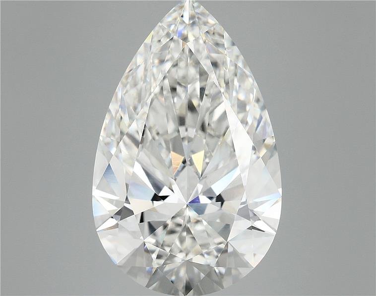 11.41ct E VVS2 Rare Carat Ideal Cut Pear Lab Grown Diamond