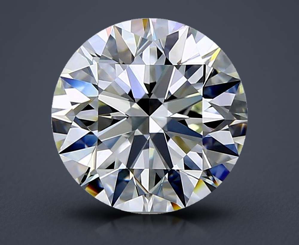 2.52ct J VS1 Rare Carat Ideal Cut Round Diamond