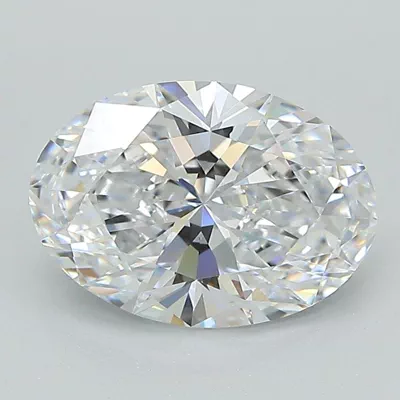 2.05ct D VS2 Rare Carat Ideal Cut Oval Lab Grown Diamond