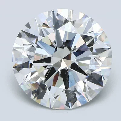 4.74ct F SI2 Rare Carat Ideal Cut Round Diamond