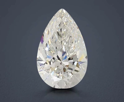 3.07ct F VS1 Rare Carat Ideal Cut Pear Lab Grown Diamond
