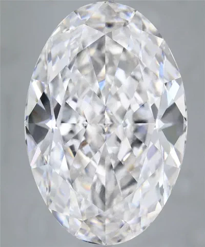 30.09ct D VVS2 Rare Carat Ideal Cut Oval Lab Grown Diamond