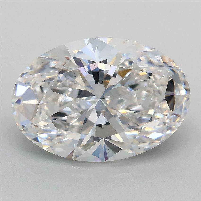 3.04ct D VS2 Rare Carat Ideal Cut Oval Lab Grown Diamond