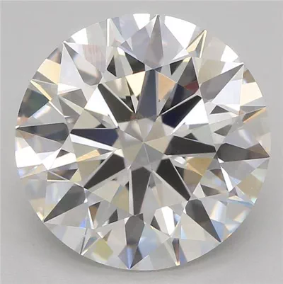 3.01ct G VVS2 Rare Carat Ideal Cut Round Lab Grown Diamond