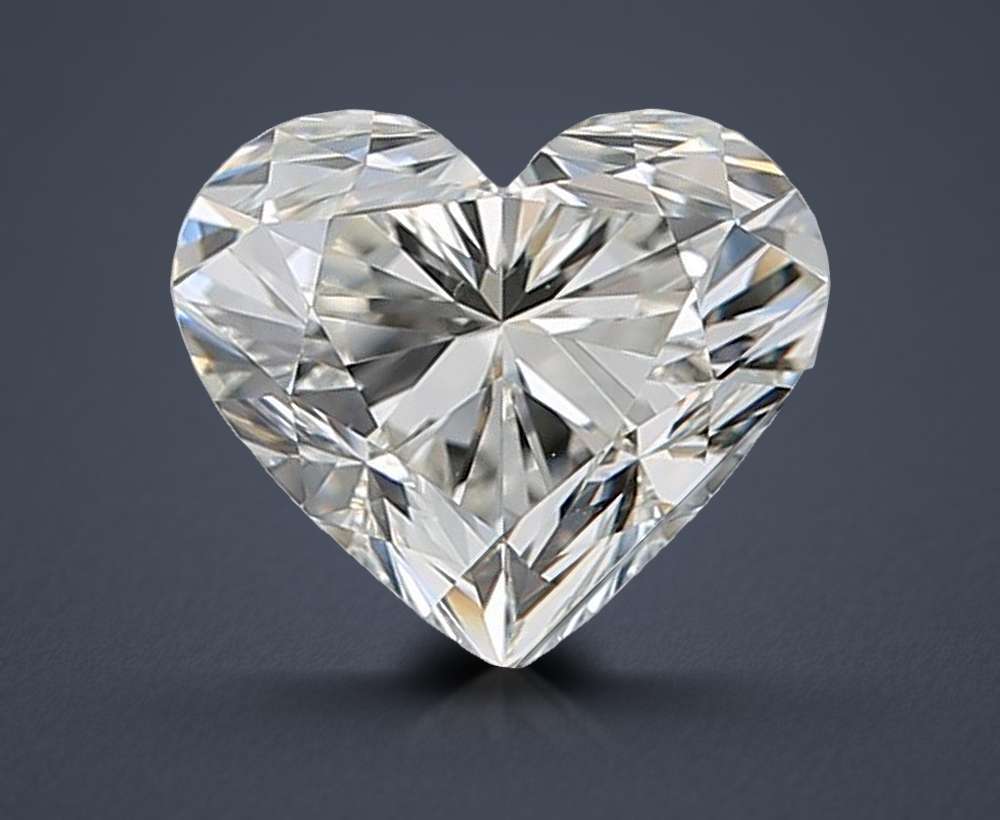 0.83ct J VS2 Rare Carat Ideal Cut Heart Diamond