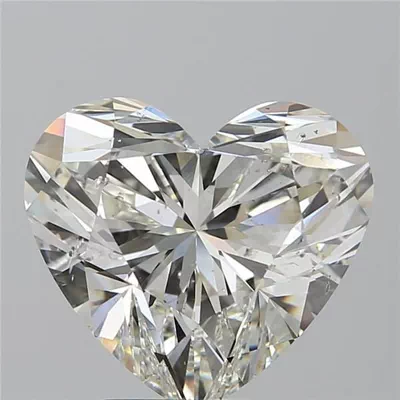 3.09ct J SI2 Rare Carat Ideal Cut Heart Diamond