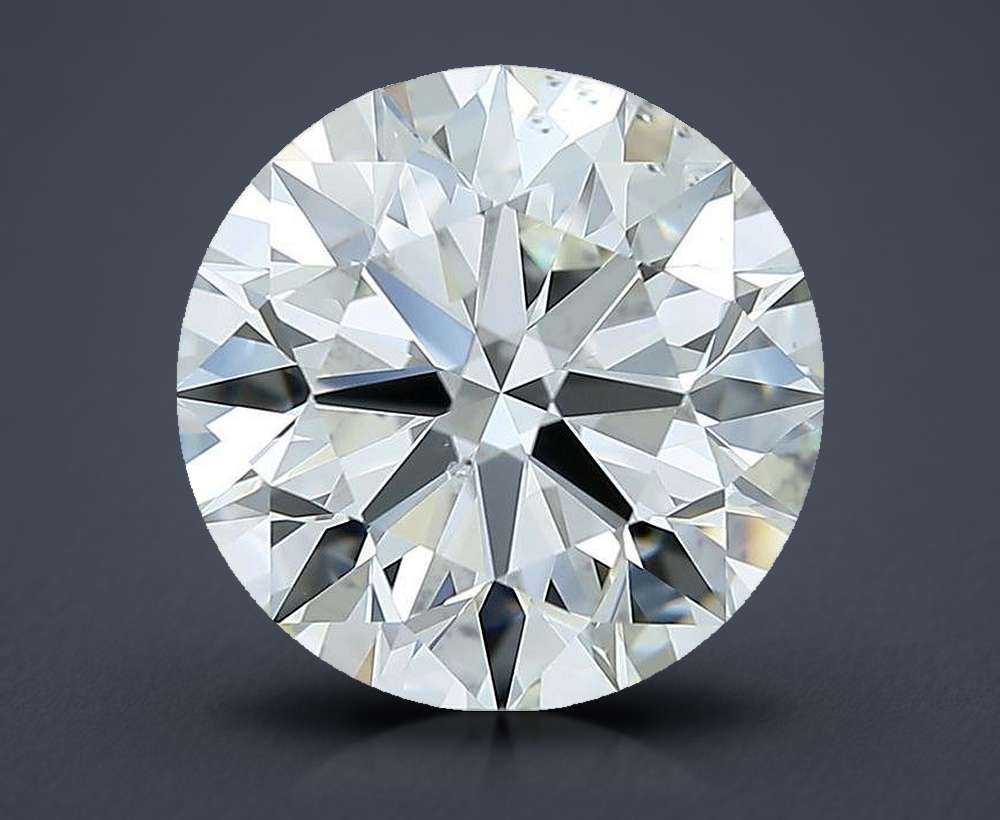 3.53ct J SI1 Rare Carat Ideal Cut Round Diamond