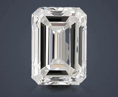 4.05ct F VVS2 Very Good Cut Emerald Lab Grown Diamond