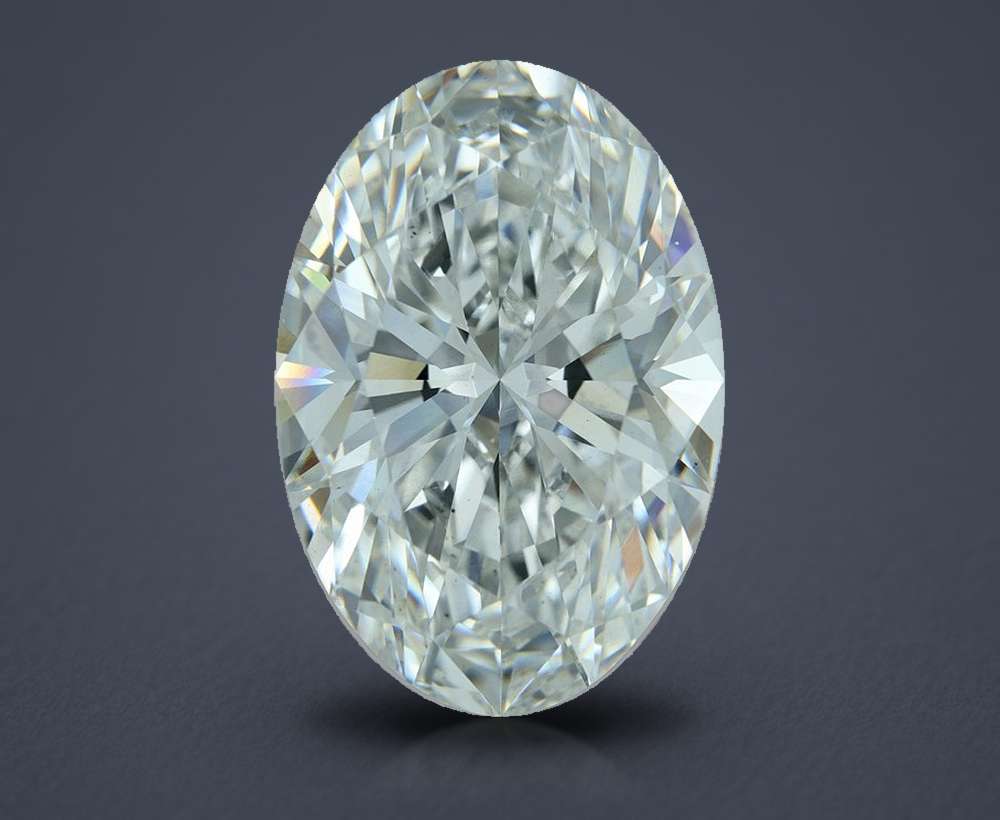 23.04ct F VS1 Rare Carat Ideal Cut Oval Lab Grown Diamond