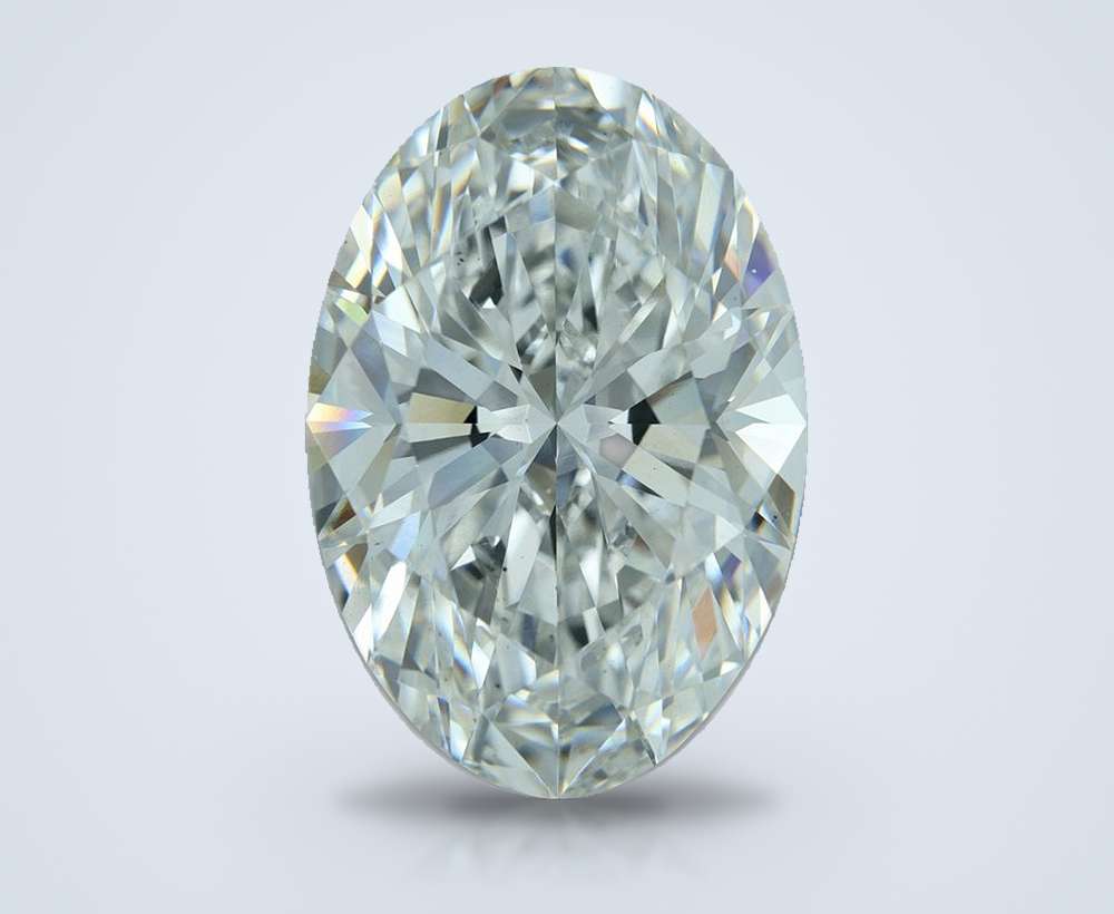23.04ct F VS1 Rare Carat Ideal Cut Oval Lab Grown Diamond