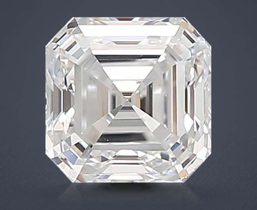 1.03ct D VVS2 Rare Carat Ideal Cut Asscher Lab Grown Diamond
