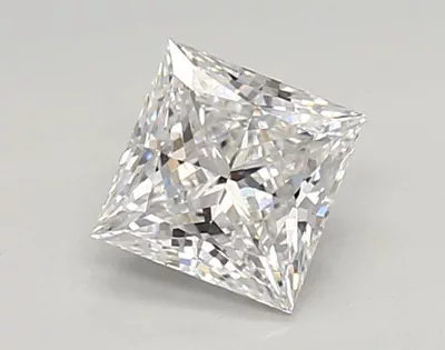 0.77ct D VVS1 Rare Carat Ideal Cut Princess Lab Grown Diamond