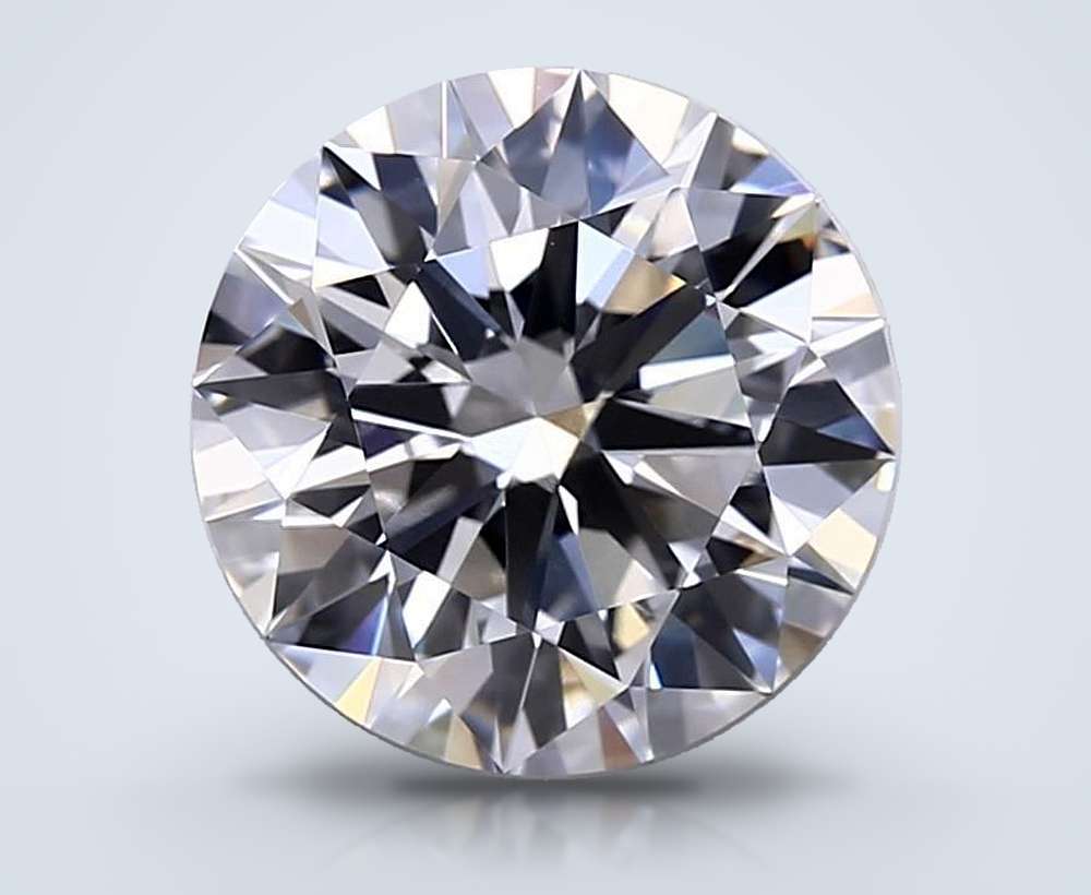 4.41ct E VVS2 Rare Carat Ideal Cut Round Lab Grown Diamond