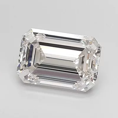 3.05ct G VVS2 Excellent Cut Emerald Lab Grown Diamond