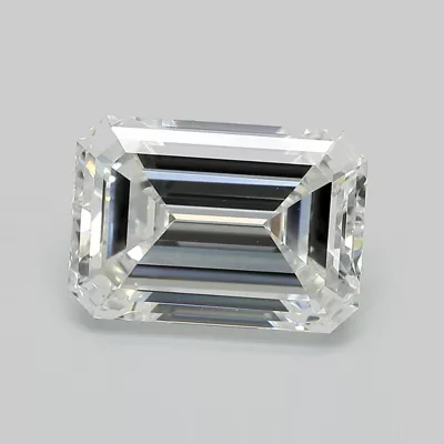5.29ct F VVS2 Excellent Cut Emerald Lab Grown Diamond