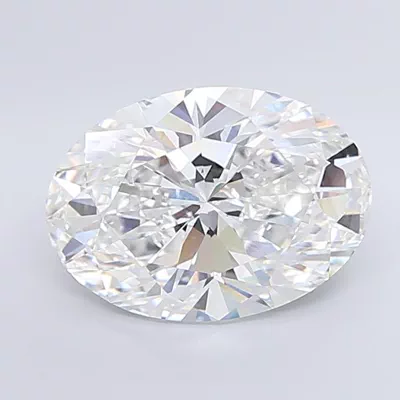 6.53ct E VVS2 Very Good Cut Oval Lab Grown Diamond