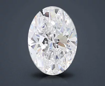 6.53ct E VVS2 Rare Carat Ideal Cut Oval Lab Grown Diamond