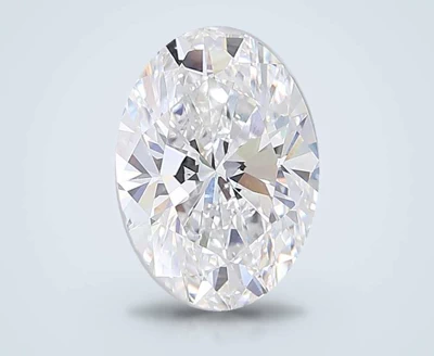 6.53ct E VVS2 Rare Carat Ideal Cut Oval Lab Grown Diamond