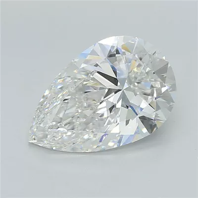 3.23ct F VS1 Rare Carat Ideal Cut Pear Lab Grown Diamond