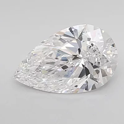 1.59ct E VVS2 Rare Carat Ideal Cut Pear Lab Grown Diamond