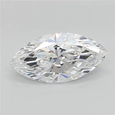 3.06ct E VVS2 Rare Carat Ideal Cut Marquise Lab Grown Diamond