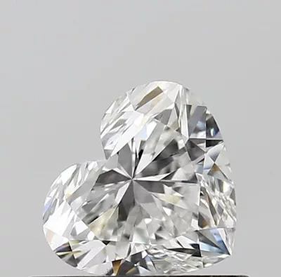 0.53ct F VS2 Rare Carat Ideal Cut Heart Diamond