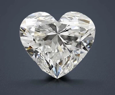 0.53ct F VS2 Rare Carat Ideal Cut Heart Diamond