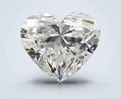 0.53ct F VS2 Rare Carat Ideal Cut Heart Diamond