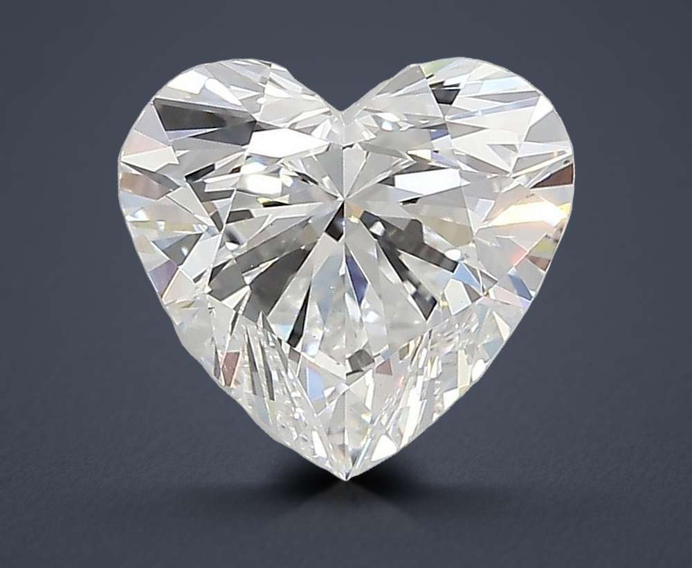 2.53ct E VS1 Rare Carat Ideal Cut Heart Lab Grown Diamond