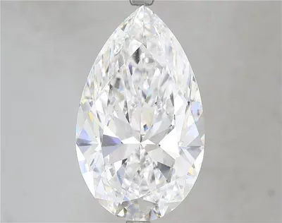 8.02ct D SI1 Rare Carat Ideal Cut Pear Diamond