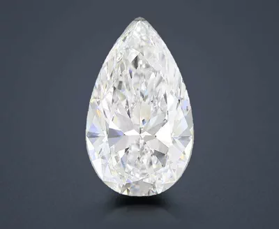 8.02ct D SI1 Rare Carat Ideal Cut Pear Diamond