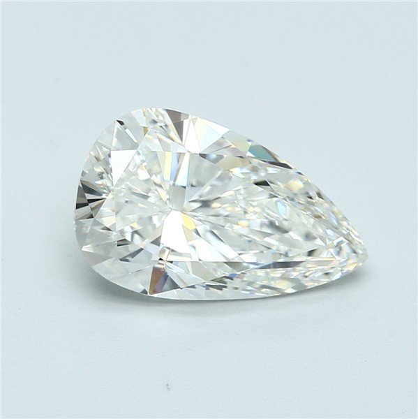 4.09ct H VVS2 Very Good Cut Pear Diamond