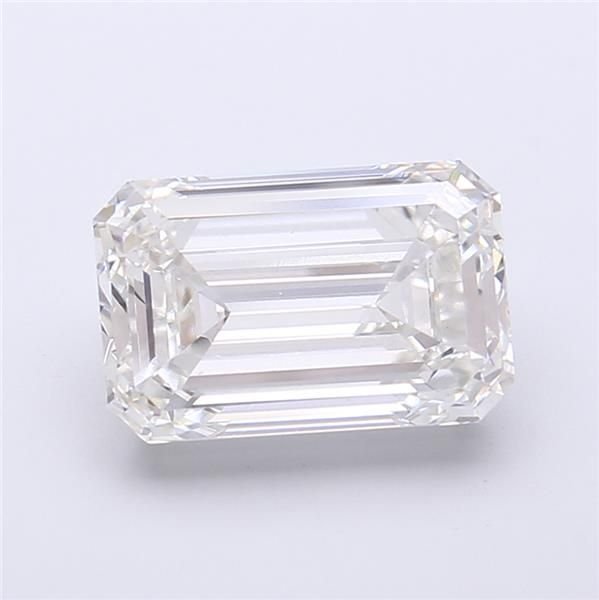 4.14ct F VVS2 Excellent Cut Emerald Lab Grown Diamond