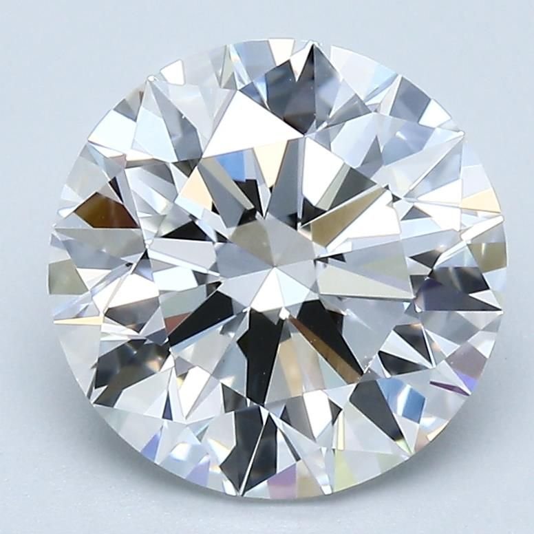 3.02ct D VS1 Rare Carat Ideal Cut Round Diamond