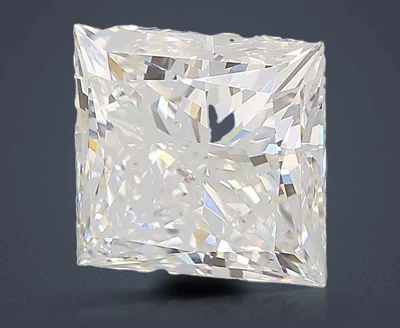 3.06ct D VS2 Rare Carat Ideal Cut Princess Lab Grown Diamond