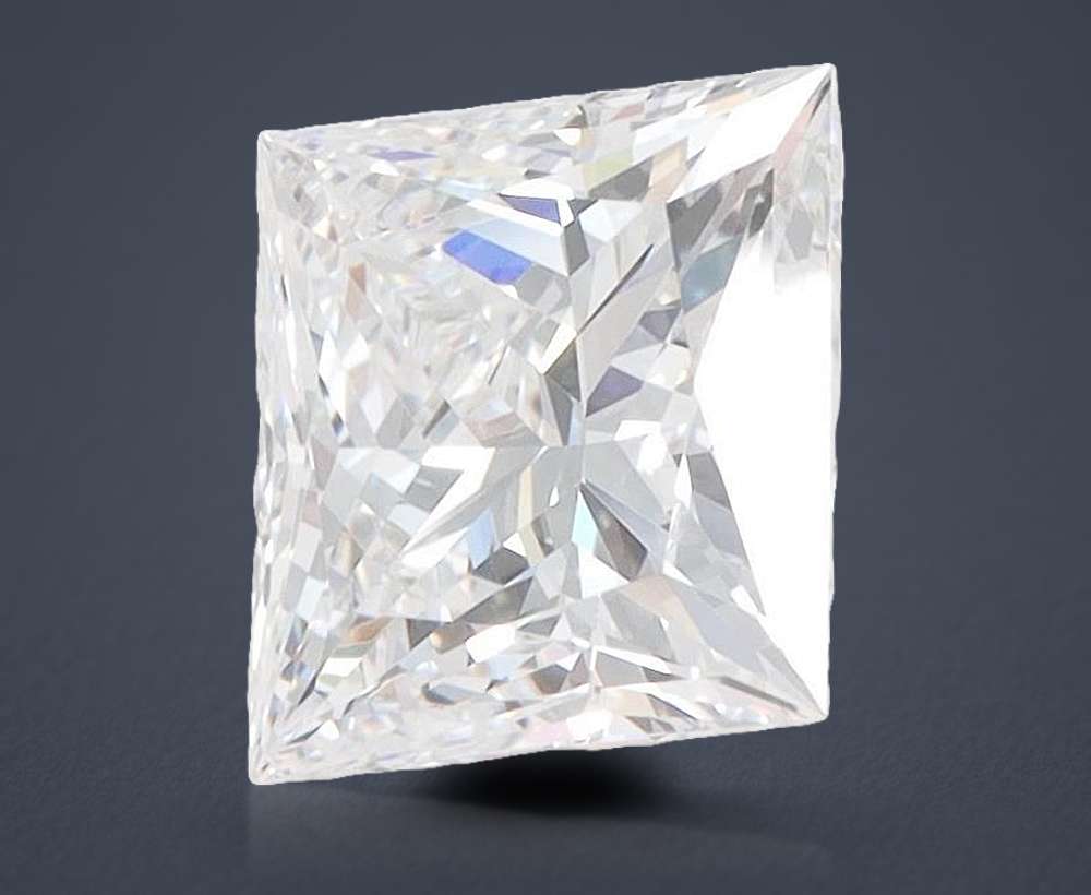 2.41ct D VVS2 Rare Carat Ideal Cut Princess Lab Grown Diamond