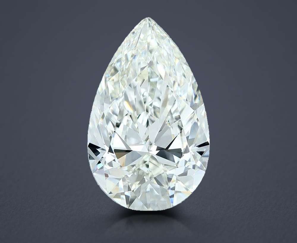 4.05ct I VS1 Rare Carat Ideal Cut Pear Diamond