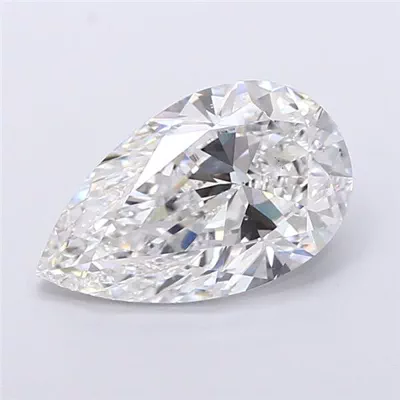 3.52ct F VS2 Rare Carat Ideal Cut Pear Lab Grown Diamond