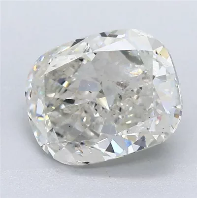 3.01ct H SI2 Very Good Cut Cushion Lab Grown Diamond