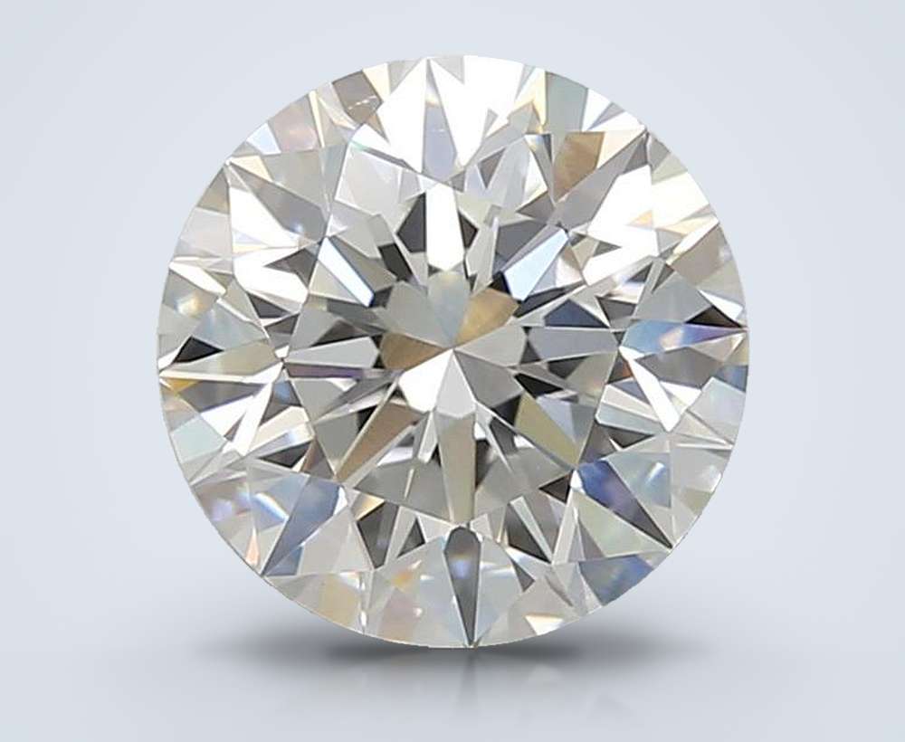 3.01ct E VVS1 Excellent Cut Round Lab Grown Diamond