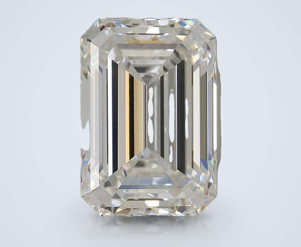 6.09ct E VVS1 Rare Carat Ideal Cut Emerald Lab Grown Diamond