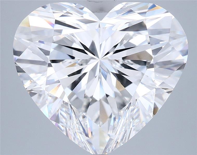 6.04ct E VVS2 Rare Carat Ideal Cut Heart Lab Grown Diamond